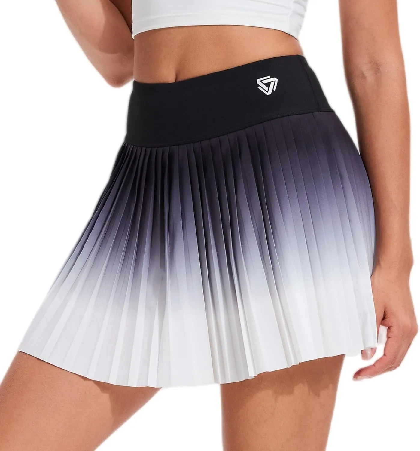 AFZ Women Pleated Tennis Skirt with Shorts Stretchy High Waisted Pickleball Skirts Lightweight Athletic Golf Skorts
