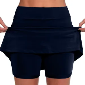 aihihe Womens Clothes Trendy Skirts for Women Knee Length with Pockets Mini Skirt with Shorts Underneath Plus Size Mini Skirt with Shorts y2k wrap Mini Skirt Dress with Shorts Underneath XXL Women