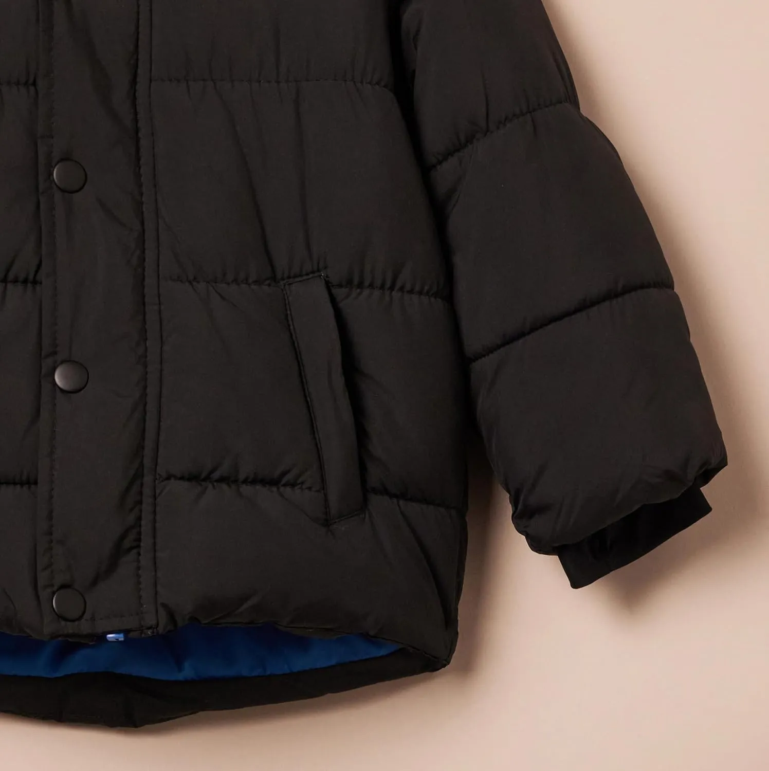 Amazon Essentials Babies, Toddlers, and Boys' Heavyweight Hooded Puffer Jacket