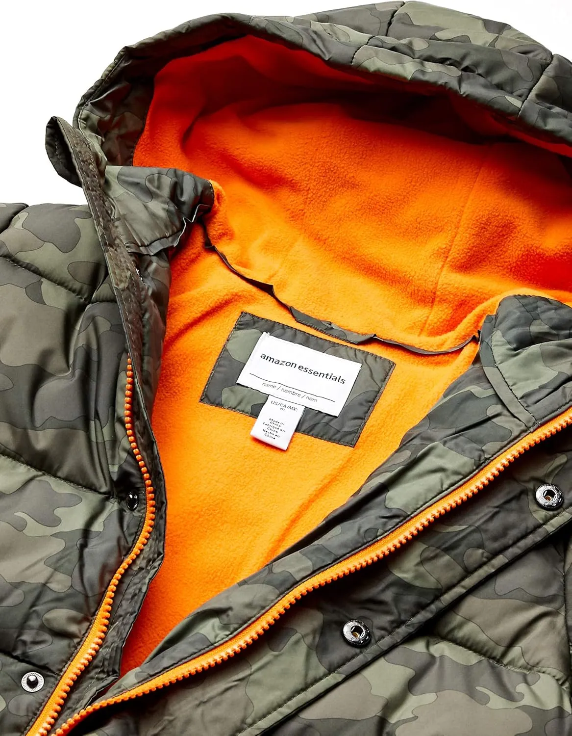 Amazon Essentials Babies, Toddlers, and Boys' Heavyweight Hooded Puffer Jacket