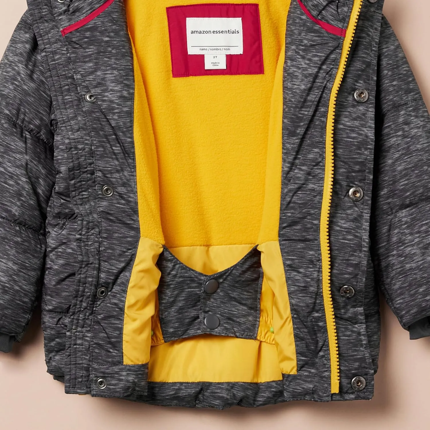 Amazon Essentials Babies, Toddlers, and Boys' Heavyweight Hooded Puffer Jacket