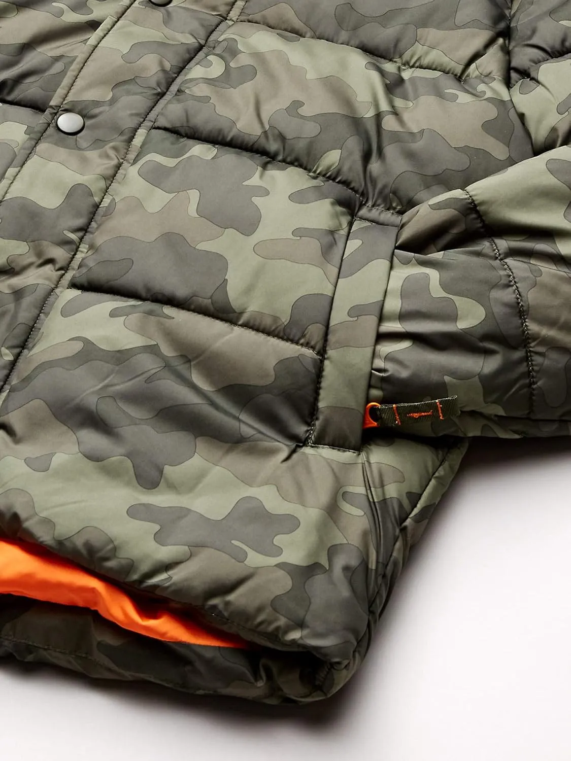 Amazon Essentials Babies, Toddlers, and Boys' Heavyweight Hooded Puffer Jacket
