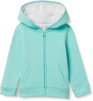 Amazon Essentials Girls and Toddlers' Fleece Zip-Up Hoodie Sweatshirt