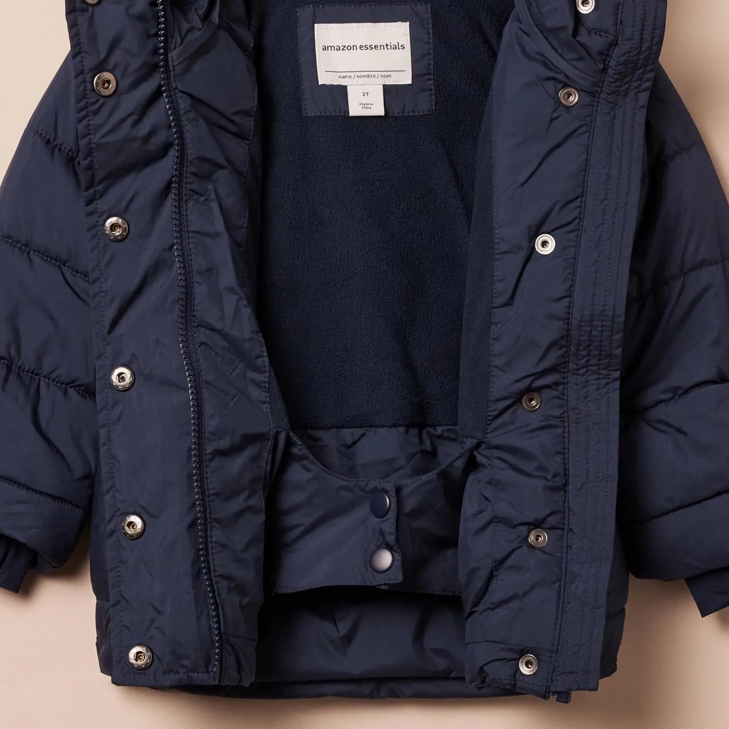 Amazon Essentials Girls and Toddlers' Heavyweight Hooded Puffer Jacket