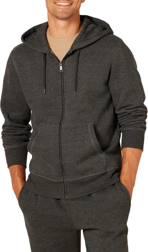 Amazon Essentials Men's Full-Zip Fleece Hoodie (Available in Big & Tall)
