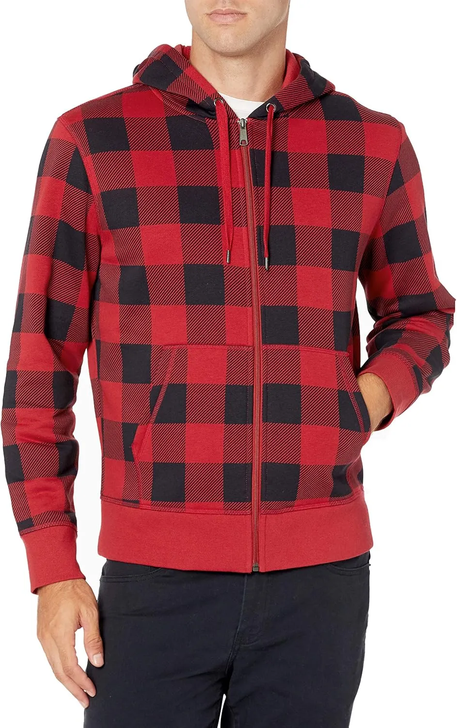 Amazon Essentials Men's Full-Zip Fleece Hoodie (Available in Big & Tall)