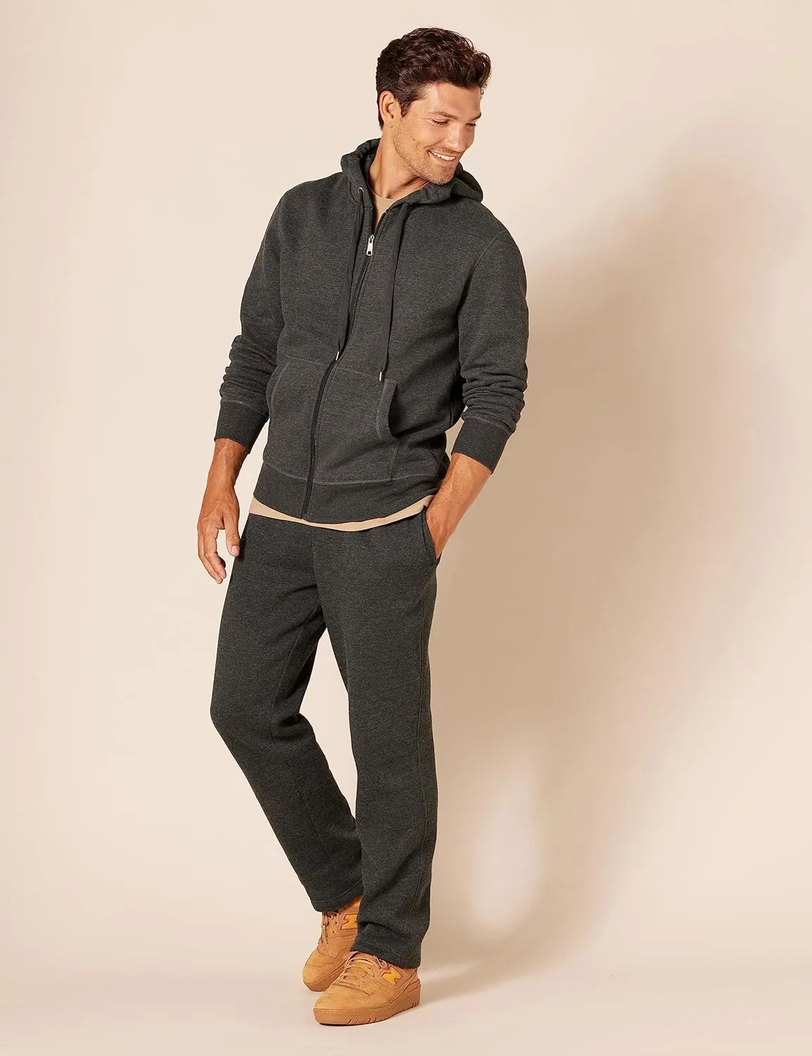 Amazon Essentials Men's Full-Zip Fleece Hoodie (Available in Big & Tall)