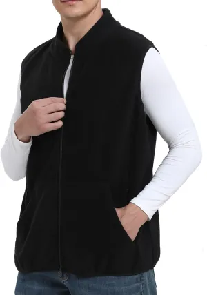 Argstar Men's Fleece Vest with 6 Pockets (S - 2XL, Available in Inner Pockets)