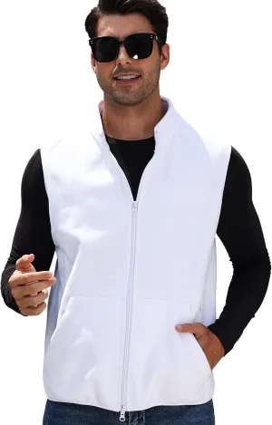 Argstar Men's Fleece Vest with 6 Pockets (S - 2XL, Available in Inner Pockets)