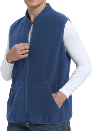 Argstar Men's Fleece Vest with 6 Pockets (S - 2XL, Available in Inner Pockets)