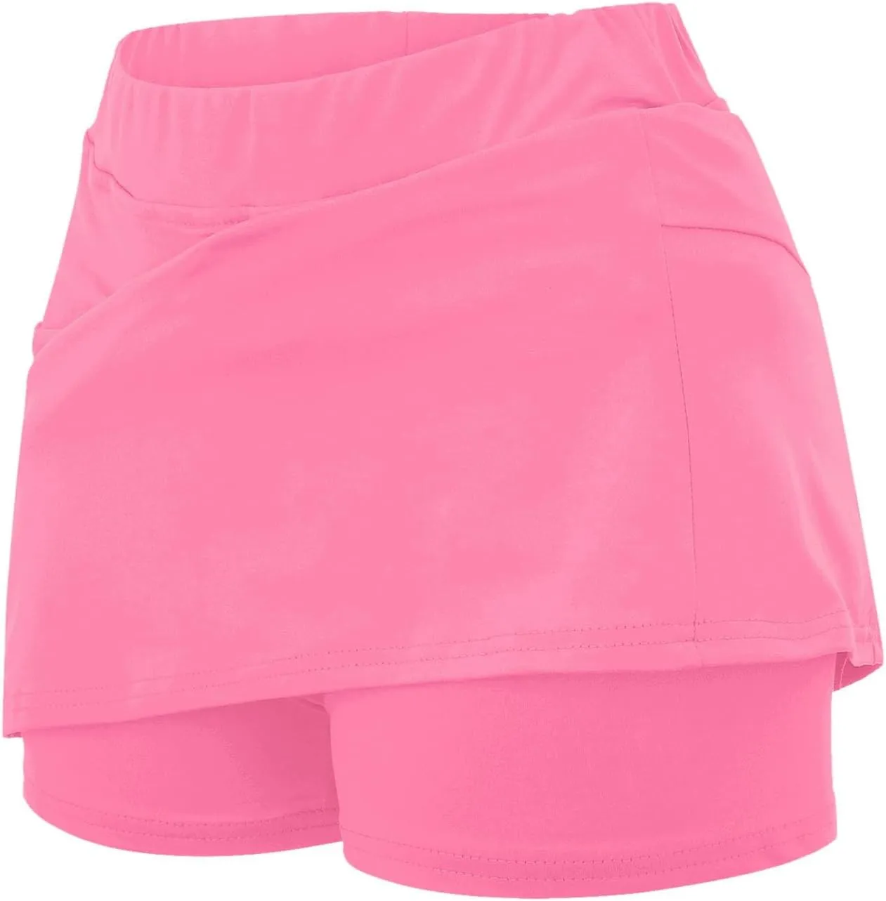 Athletic Skorts for Women Running Tennis Skirt with Shorts High Waist Tummy Control Skirts with Pocket Workout Skorts