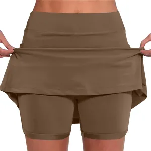 Athletic Skorts for Women Summer Skorts Casual Tennis Skirt Golf Skirts Plus Size Skort Running Shorts with Pocket