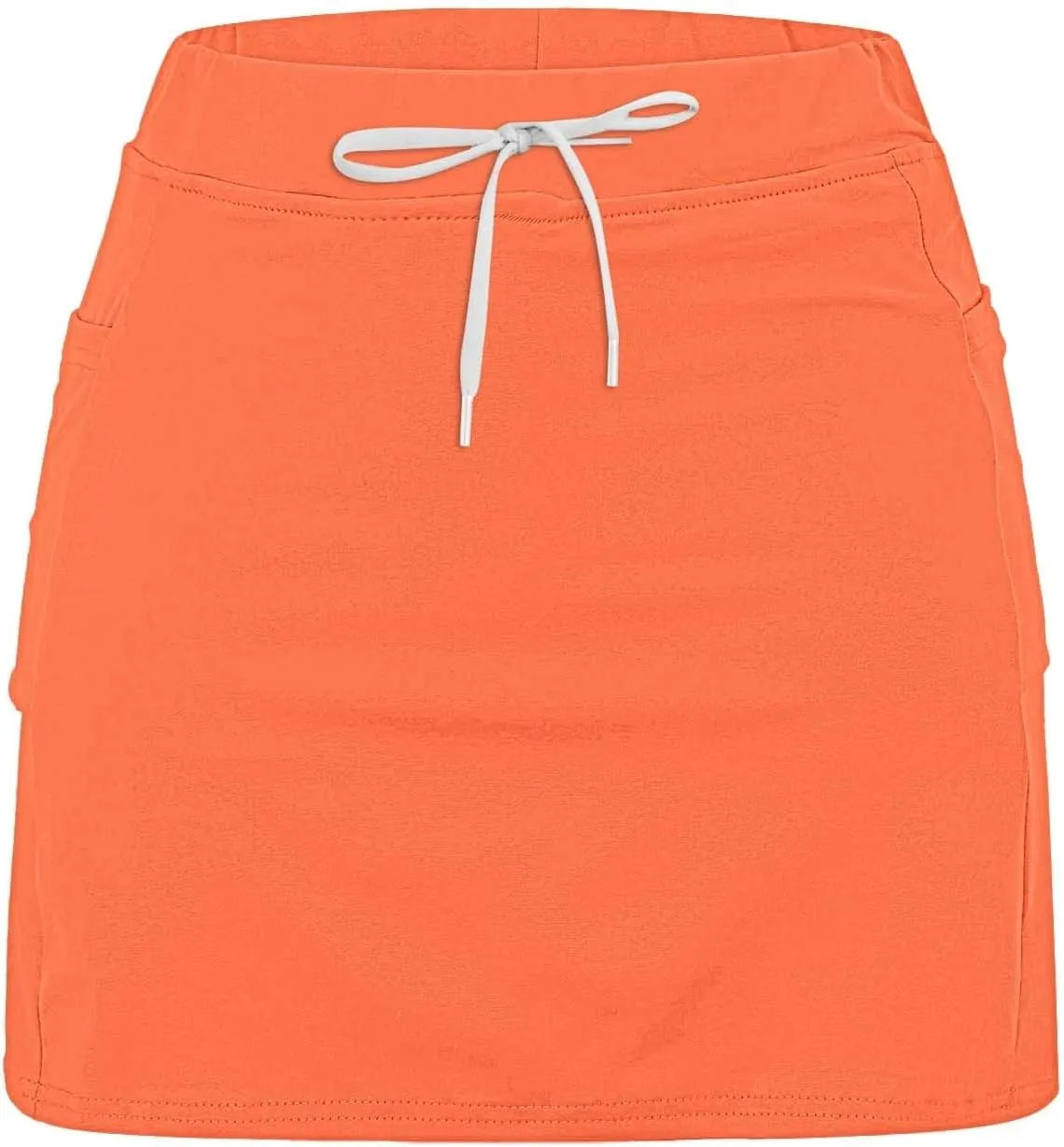 Athletic Skorts for Women with Pockets Plus Size Tummy Control Drawstrings High Waisted Tennis Skirts Yoga Shorts