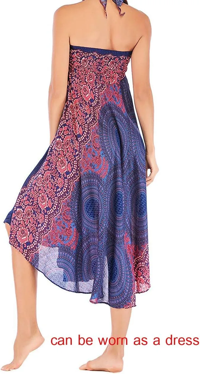 Banjamath Women's Long Bohemian Style Gypsy Boho Hippie Skirt