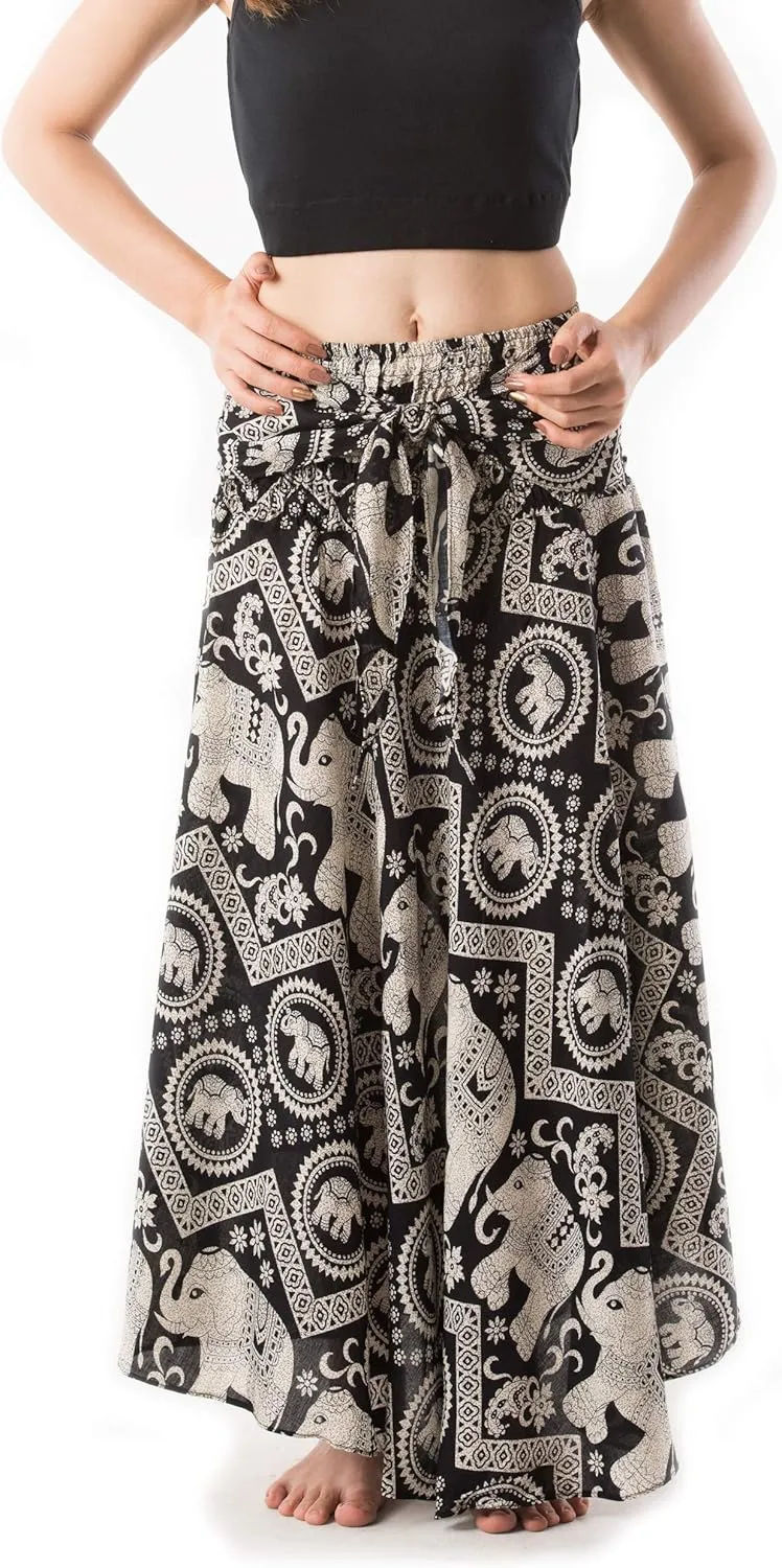 Banjamath Women's Long Bohemian Style Gypsy Boho Hippie Skirt