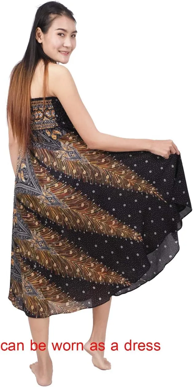 Banjamath Women's Long Bohemian Style Gypsy Boho Hippie Skirt