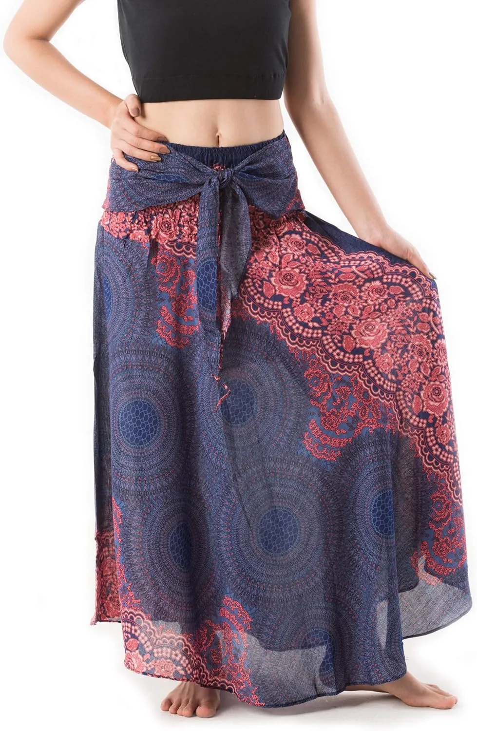 Banjamath Women's Long Bohemian Style Gypsy Boho Hippie Skirt