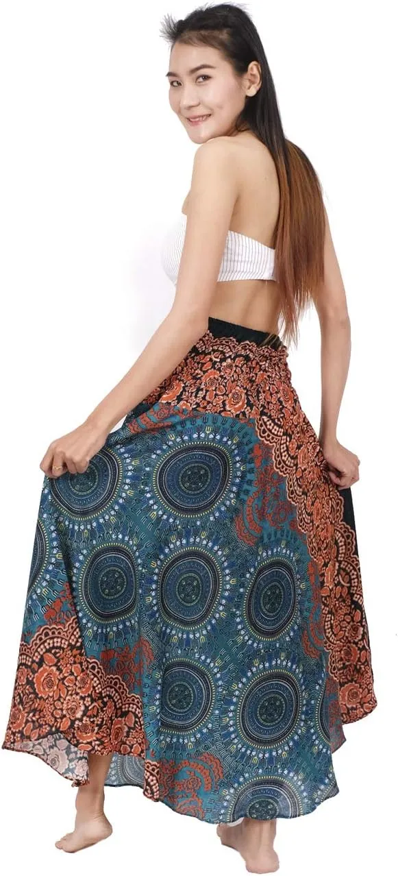 Banjamath Women's Long Bohemian Style Gypsy Boho Hippie Skirt