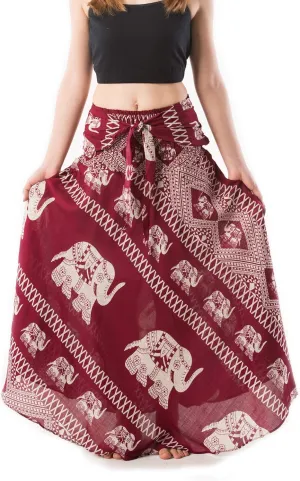 Banjamath Women's Long Bohemian Style Gypsy Boho Hippie Skirt