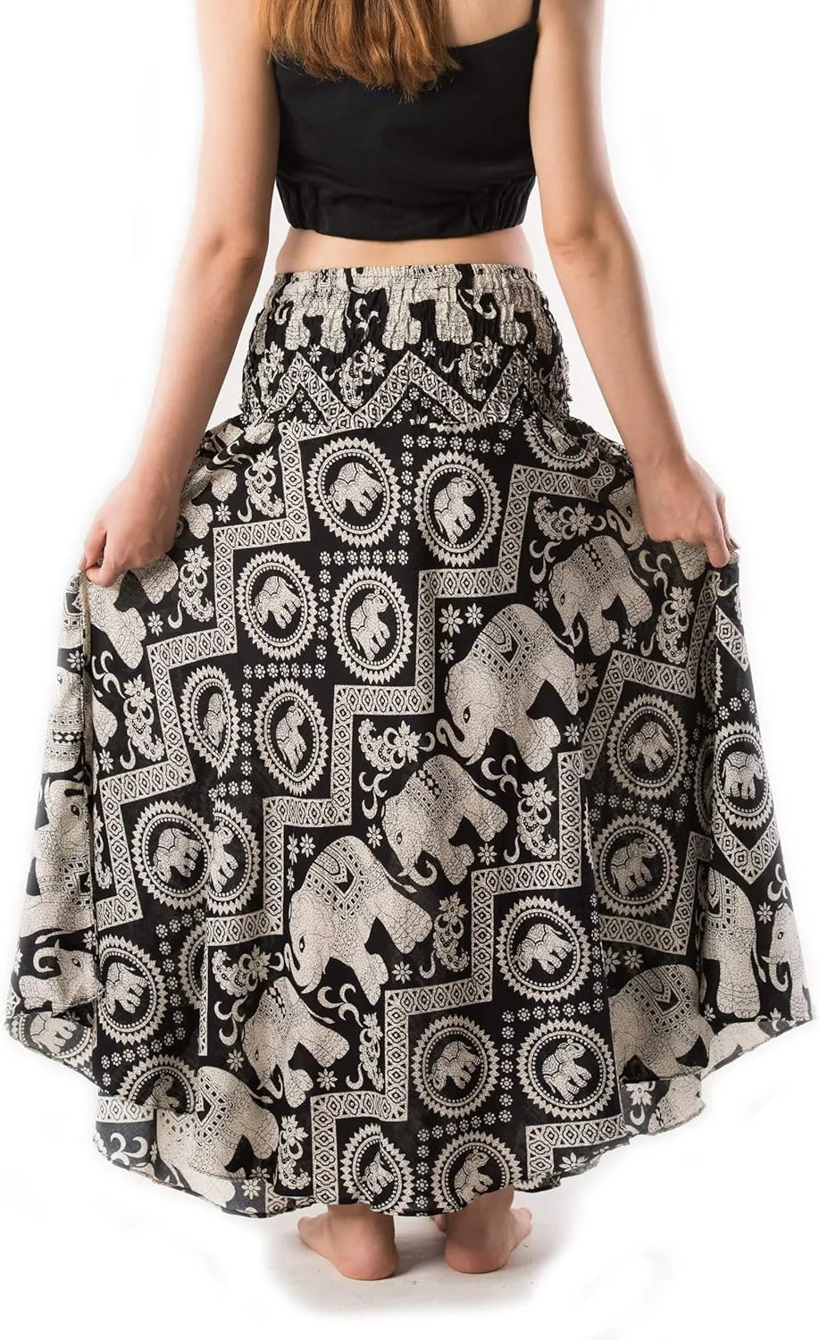 Banjamath Women's Long Bohemian Style Gypsy Boho Hippie Skirt