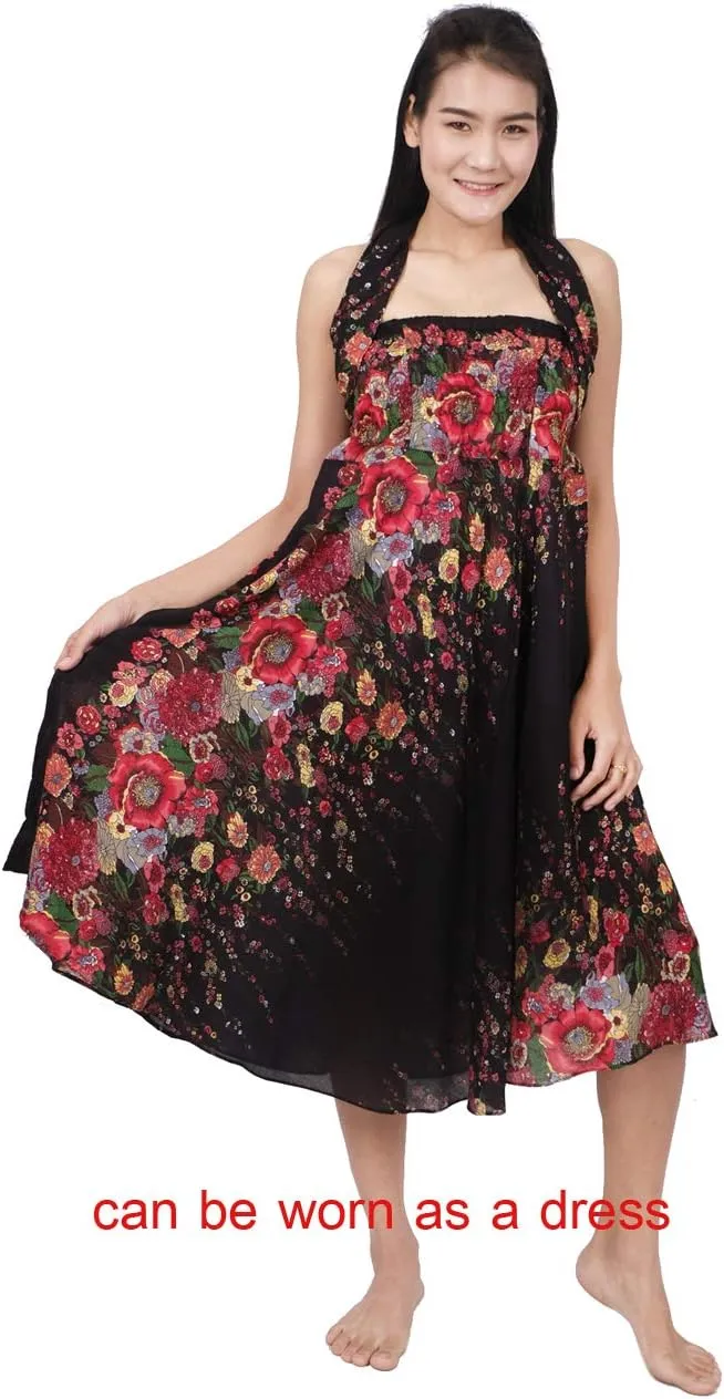Banjamath Women's Long Bohemian Style Gypsy Boho Hippie Skirt