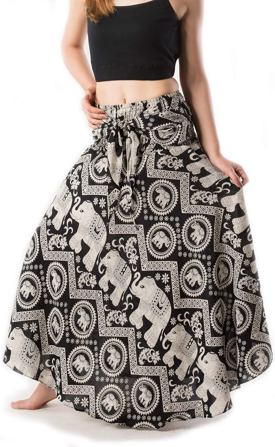 Banjamath Women's Long Bohemian Style Gypsy Boho Hippie Skirt