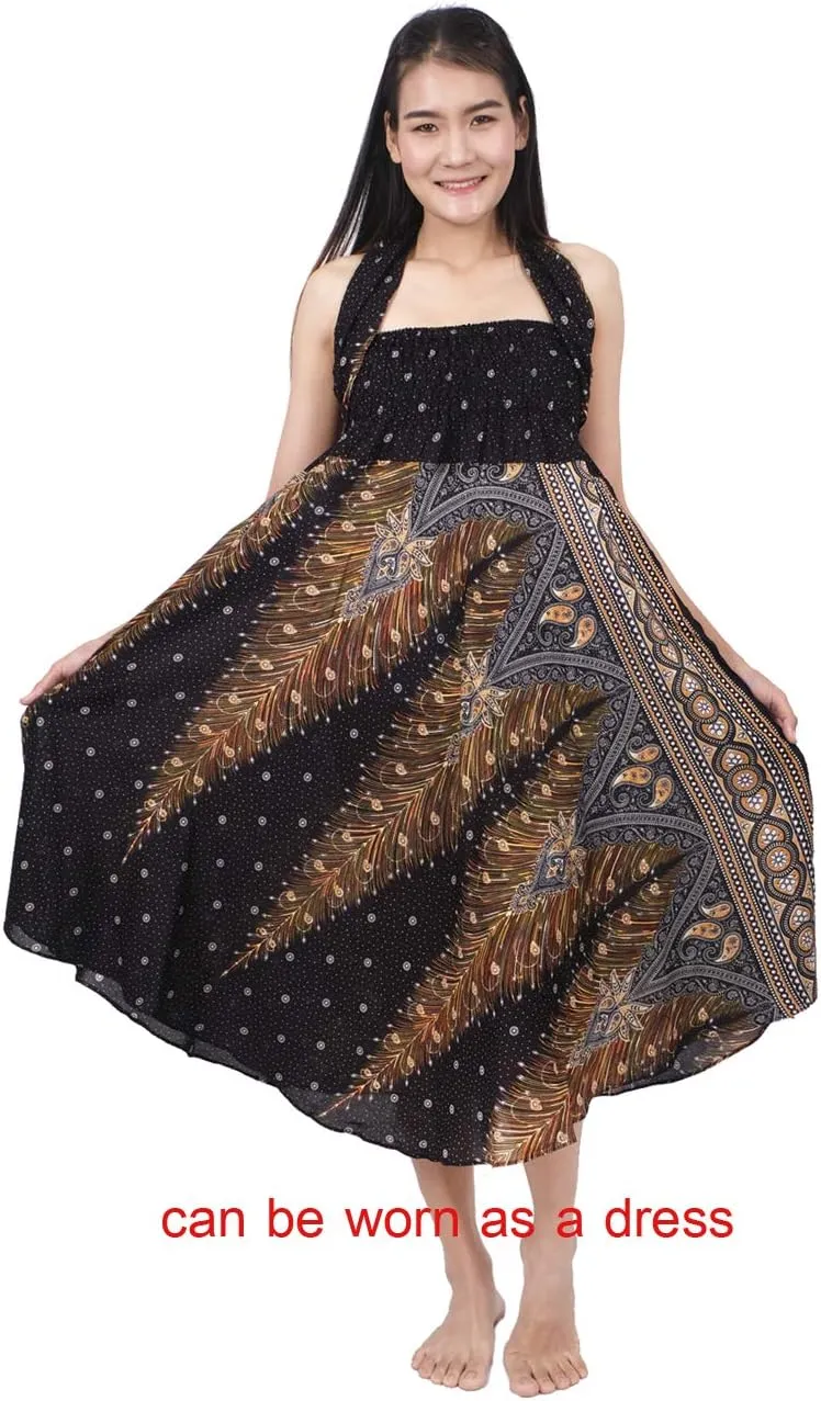 Banjamath Women's Long Bohemian Style Gypsy Boho Hippie Skirt