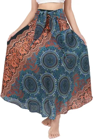 Banjamath Women's Long Bohemian Style Gypsy Boho Hippie Skirt