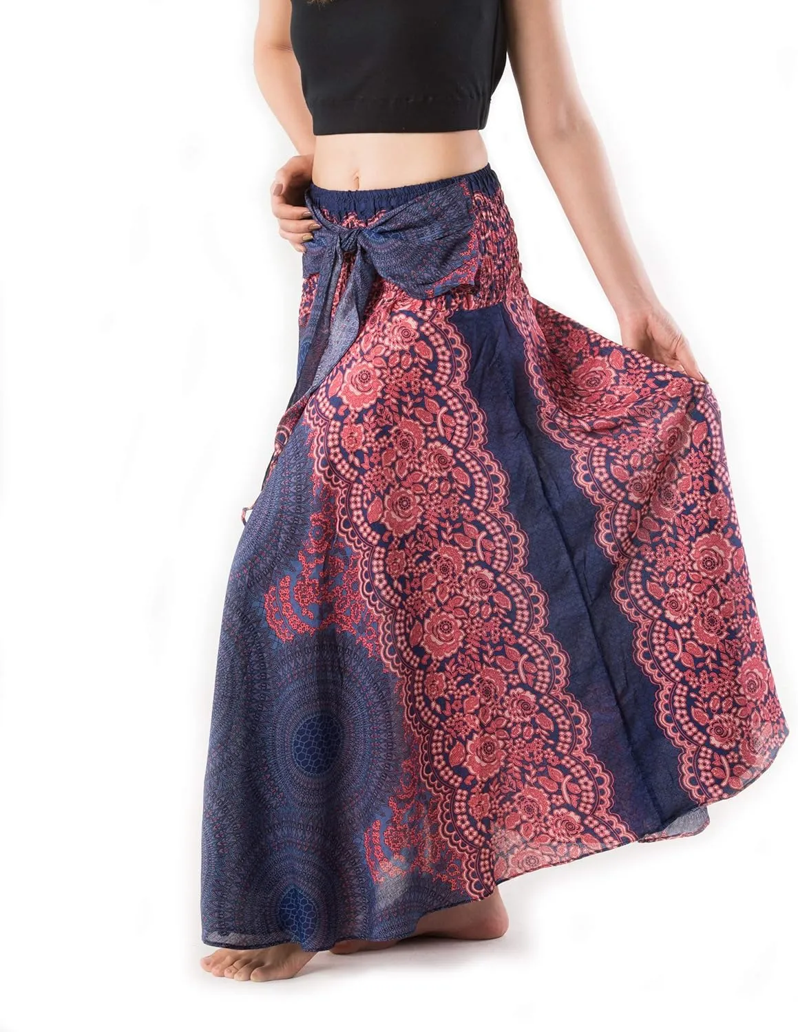 Banjamath Women's Long Bohemian Style Gypsy Boho Hippie Skirt