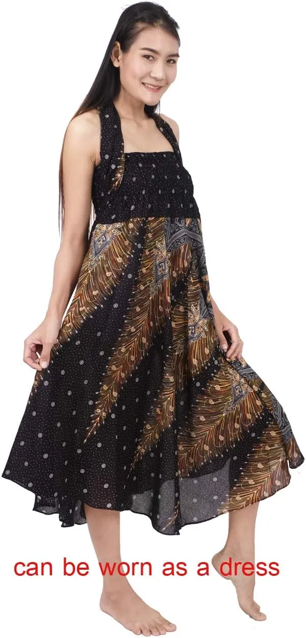 Banjamath Women's Long Bohemian Style Gypsy Boho Hippie Skirt