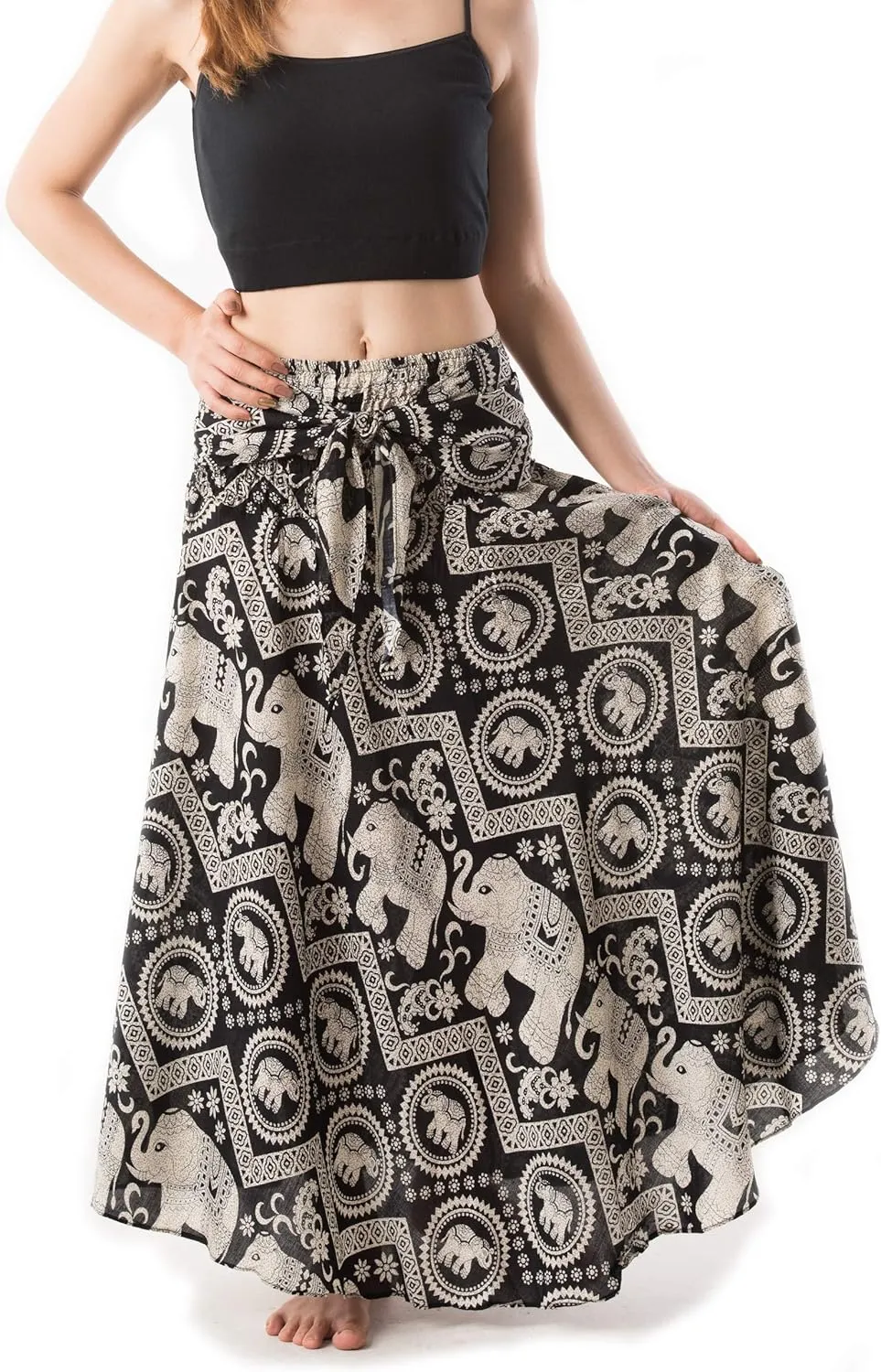 Banjamath Women's Long Bohemian Style Gypsy Boho Hippie Skirt