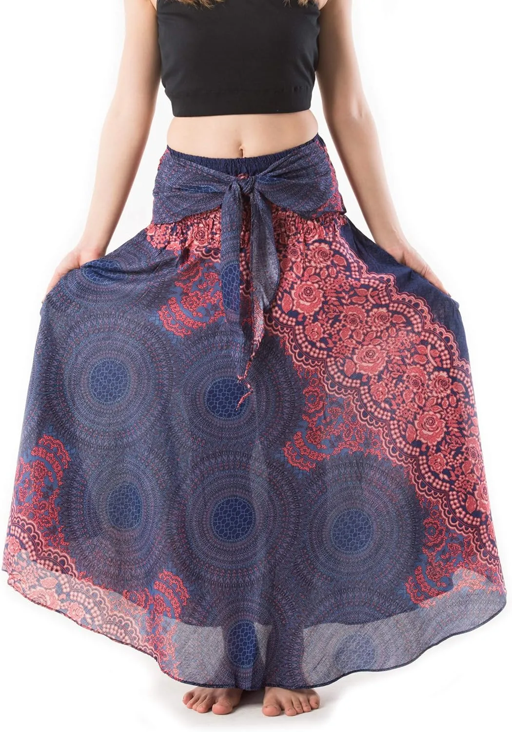Banjamath Women's Long Bohemian Style Gypsy Boho Hippie Skirt