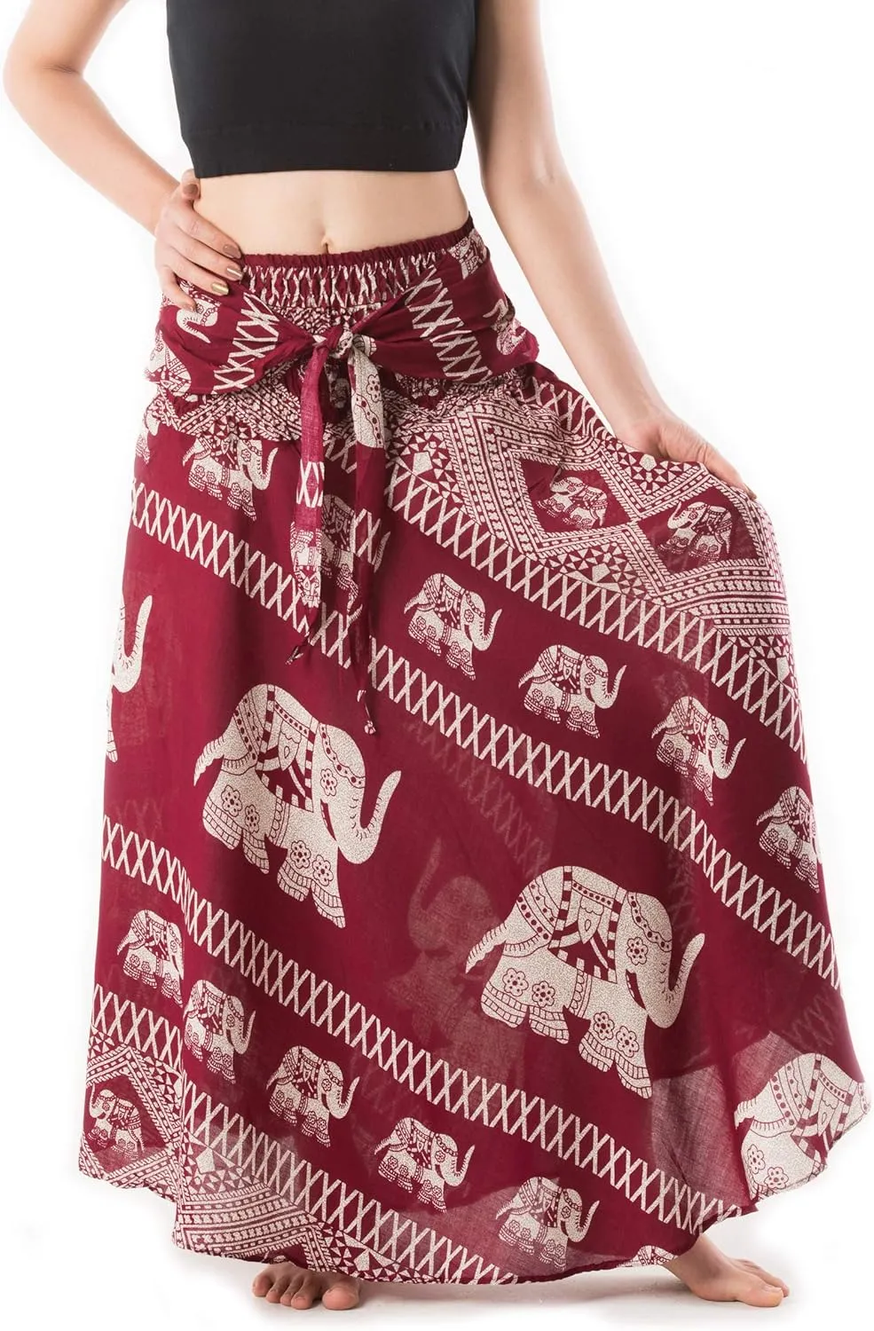 Banjamath Women's Long Bohemian Style Gypsy Boho Hippie Skirt