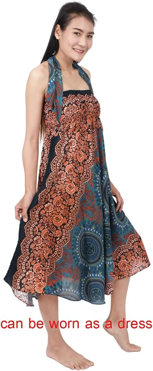 Banjamath Women's Long Bohemian Style Gypsy Boho Hippie Skirt