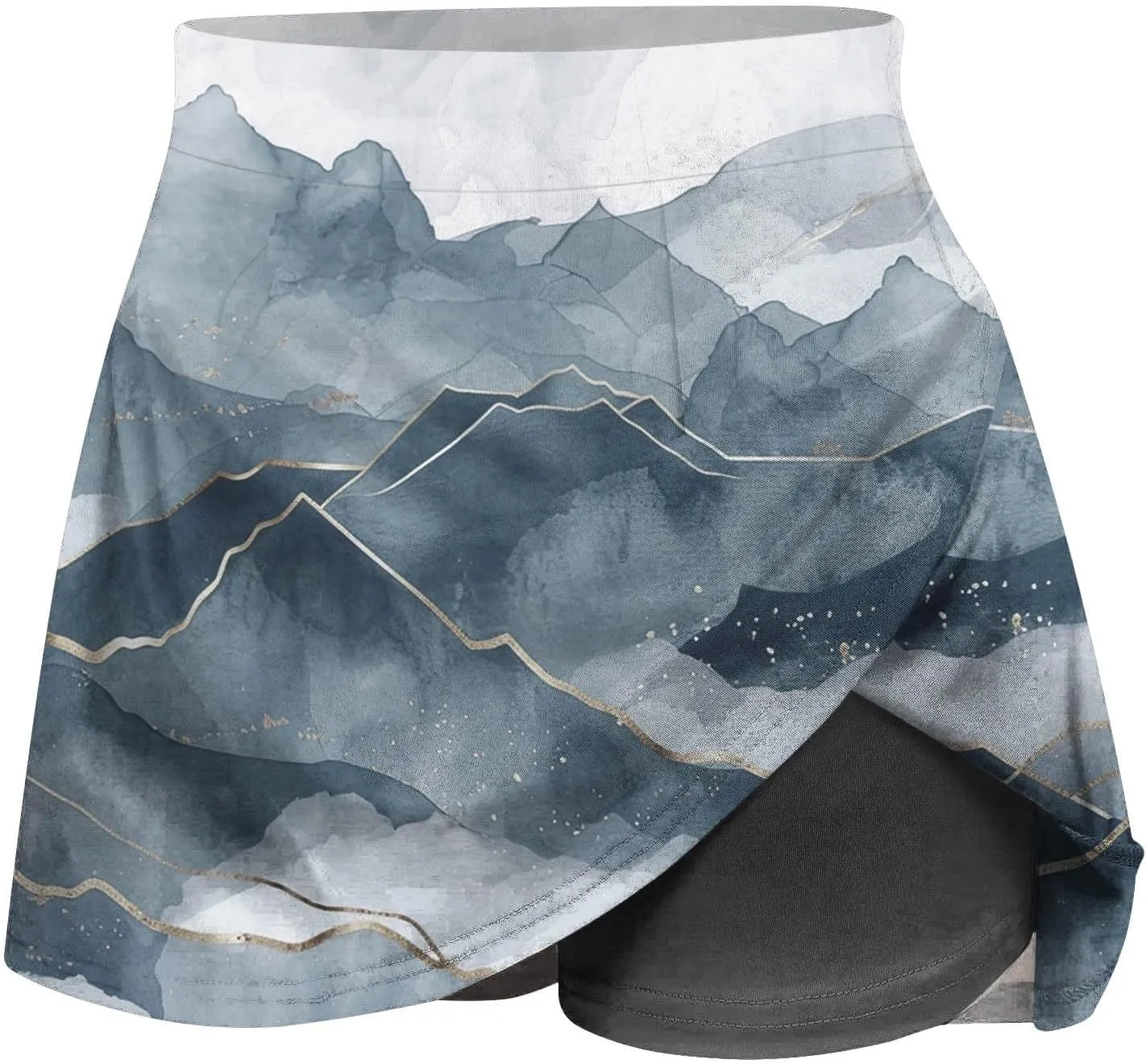 Beach Skirts for Women Sports Floral Summer Boho Skirts Elastic Waist Running Workout Quick Dry Vacation Skort