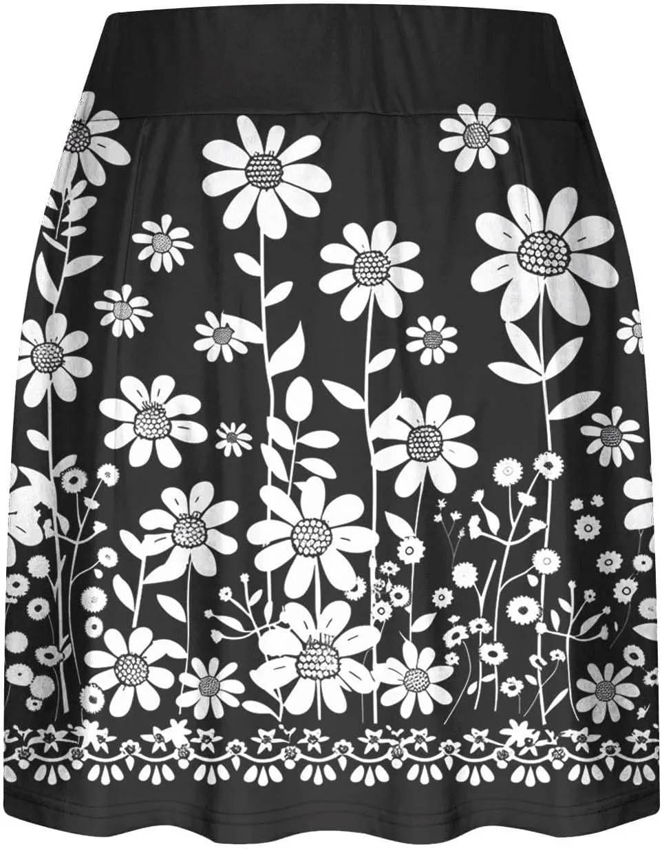 Beach Skirts for Women Sports Floral Summer Boho Skirts Elastic Waist Running Workout Quick Dry Vacation Skort