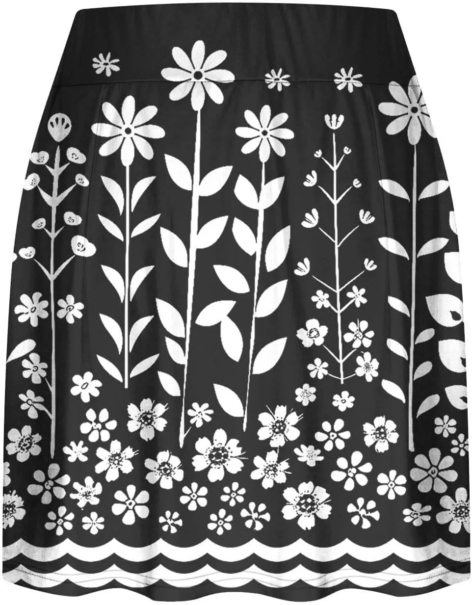 Beach Skirts for Women Sports Floral Summer Boho Skirts Elastic Waist Running Workout Quick Dry Vacation Skort