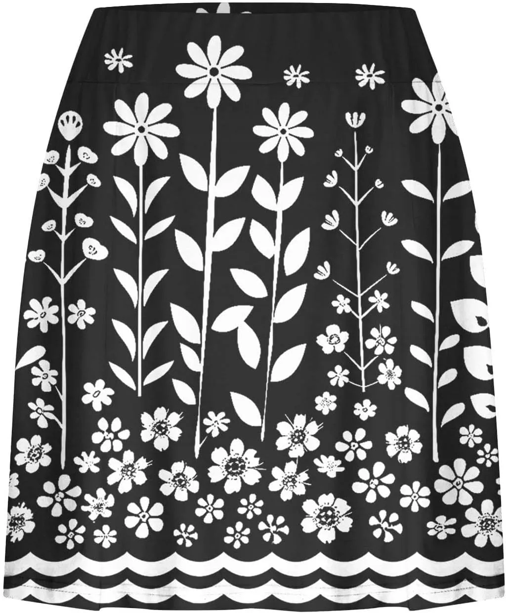 Beach Skirts for Women Sports Floral Summer Boho Skirts Elastic Waist Running Workout Quick Dry Vacation Skort