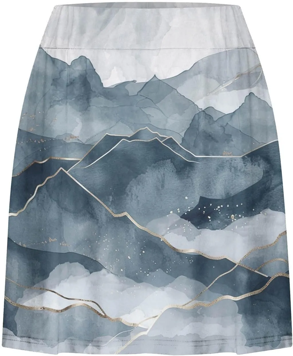Beach Skirts for Women Sports Floral Summer Boho Skirts Elastic Waist Running Workout Quick Dry Vacation Skort