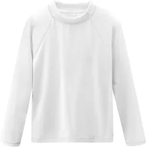 Boys Rash Guard Swim Shirts Long Sleeve UPF 50  Swimwear Youth Kids Sun Protection SPF Water Surfing Shirts Quick Dry