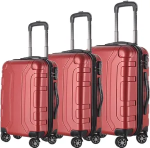 Carry-on Suitcase Luggage 3pcs Luggage Sets Wear-Resistance 20/24/28inch Lightweight Suitcase Spinner Wheels Carry-on Suitcases Carry On Luggages (Color : C, Size : 3pcs)