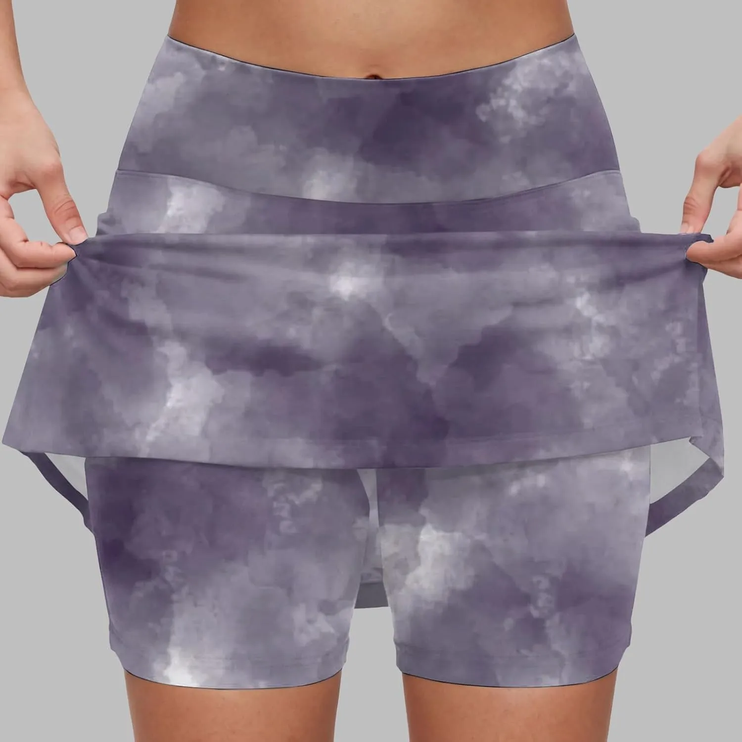 cooki Women's Mini Tennis Skirt 2025 Athletic Cute High Waisted Tie Dye Golf Skorts Summer Casual Lightweight Workout Shorts