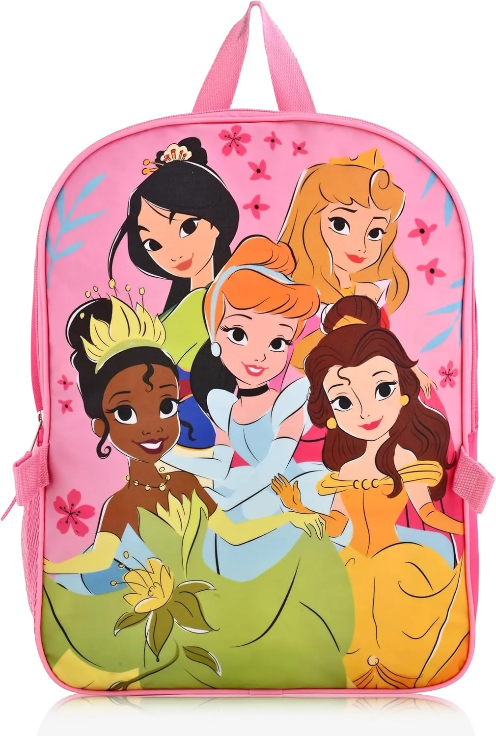 Disney Princess Backpack for School and Lunch Box for Kids | Kids Knapsack and Insulated Lunch Bag Lunch Box for Girls, Boys, Unisex | Disney Princess Pink Reusable Lunchbox Set