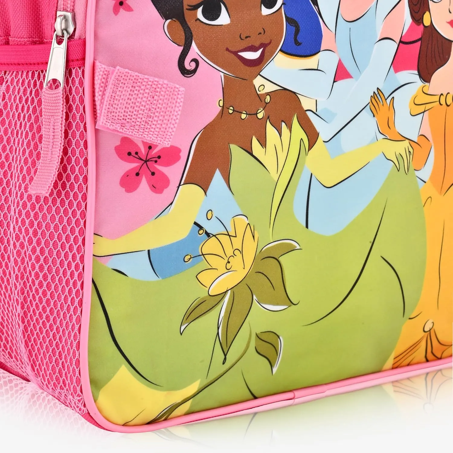 Disney Princess Backpack for School and Lunch Box for Kids | Kids Knapsack and Insulated Lunch Bag Lunch Box for Girls, Boys, Unisex | Disney Princess Pink Reusable Lunchbox Set