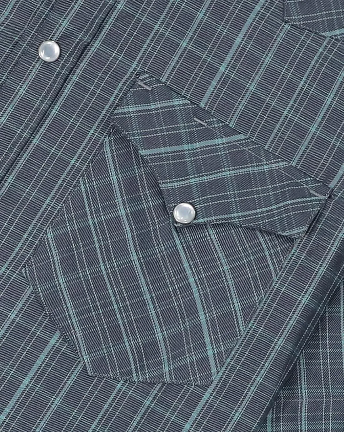 Dubinik50% Viscose derived from Bamboo,50% Polyester Mens Short Sleeve Western Cowboy Pearl Snap Casual Plaid Shirts for Men