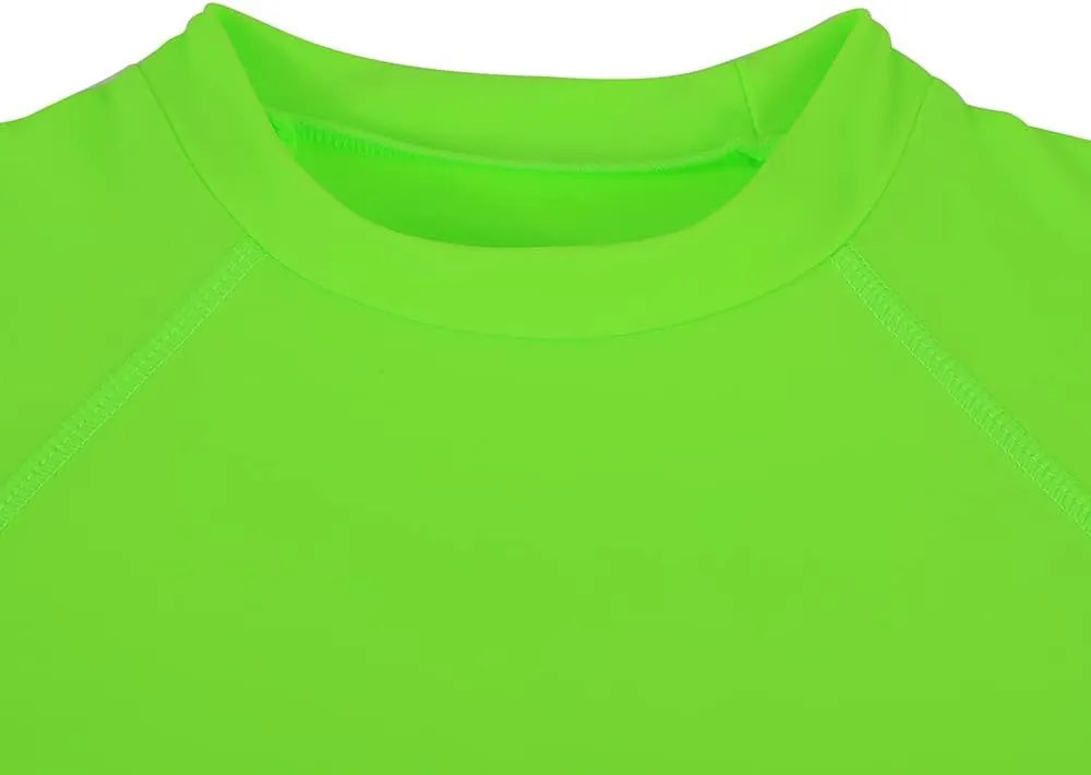 ESTAMICO Boys' UPF 50  Long-Sleeve Rashguard Athletic Swim Shirt