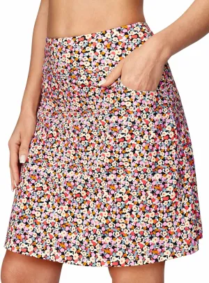 Ewedoos 20" Knee Length Skorts Skirts for Women with Pockets Golf Tennis Skirt High Waisted Athletic Skorts Casual Summer
