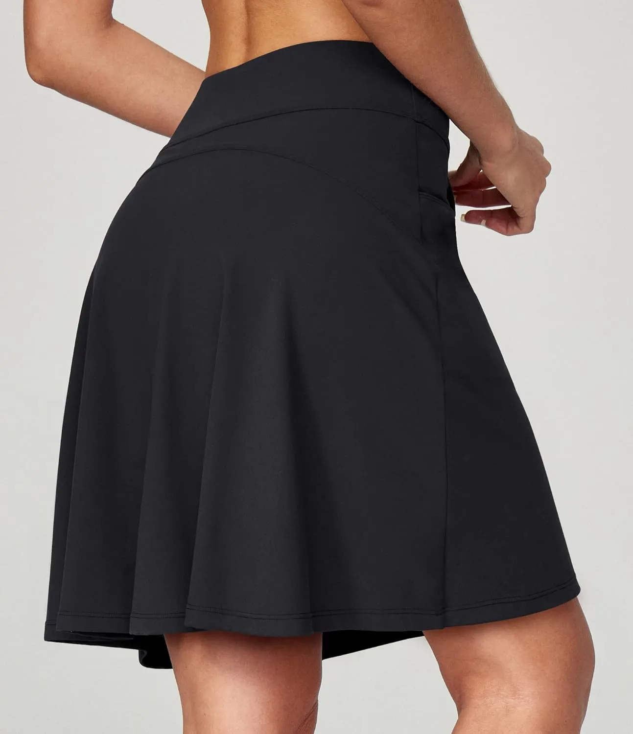 Ewedoos 20" Knee Length Skorts Skirts for Women with Pockets Golf Tennis Skirt High Waisted Athletic Skorts Casual Summer