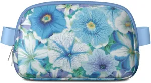Fanny Pack for Women,Mini Waterproof Floral theme Belt Bag,Fashionable Crossbody,Cute Everywhere Belt Bags Fanny Pack for Hiking, Travel.