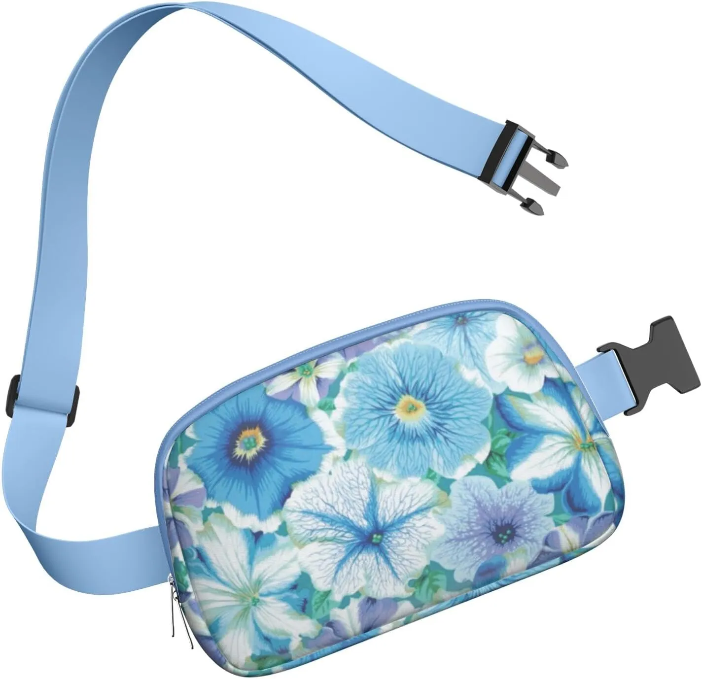 Fanny Pack for Women,Mini Waterproof Floral theme Belt Bag,Fashionable Crossbody,Cute Everywhere Belt Bags Fanny Pack for Hiking, Travel.